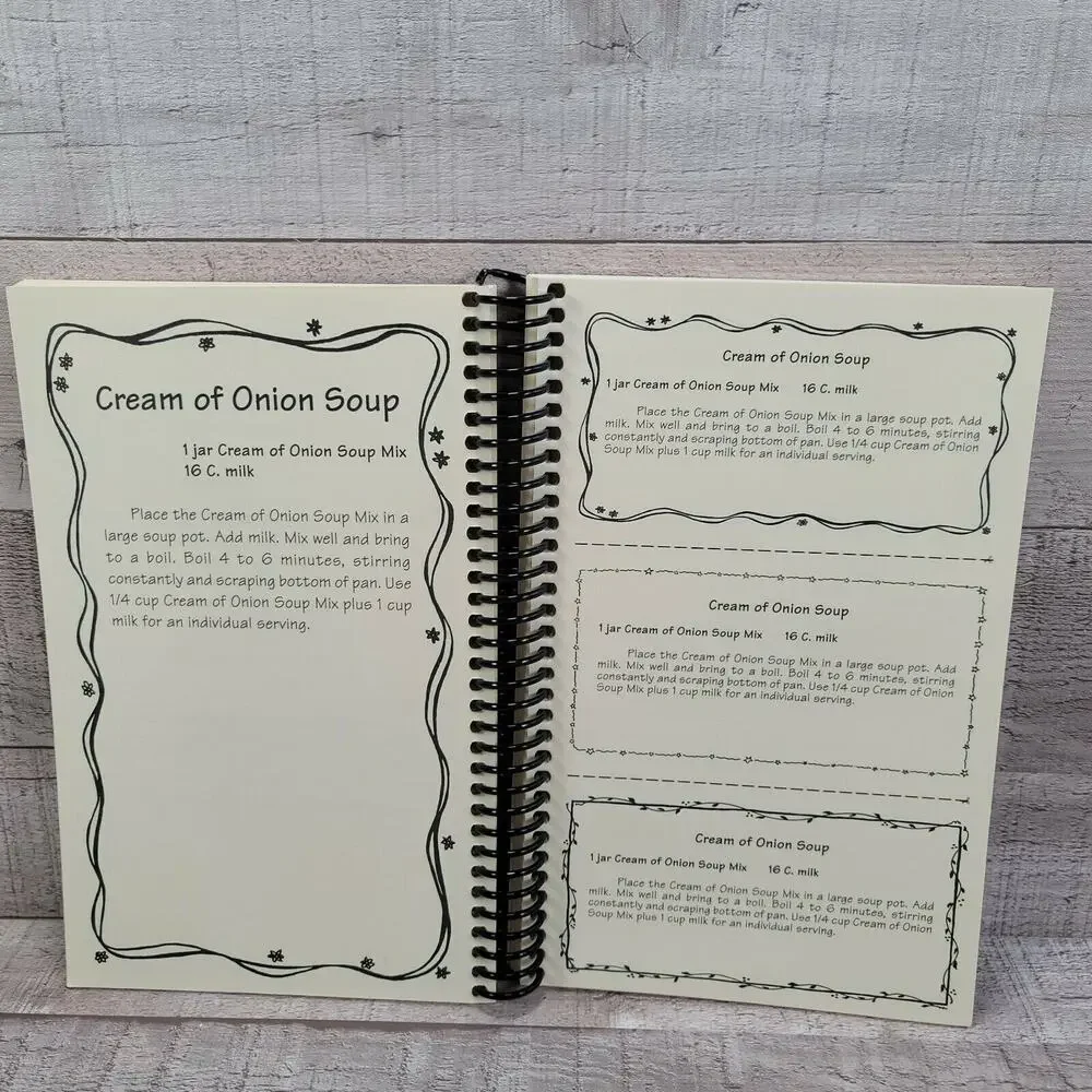 Mason Jar Recipe Book Gifts in a Jar Create Soup Mix Winter Holiday Gifts